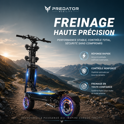 Système de freinage haute précision de la trottinette électrique tout-terrain — visuel fabricant