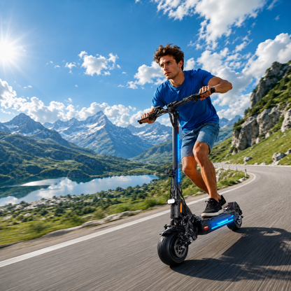 Trottinette électrique H16 - Double moteur 3000W pliable