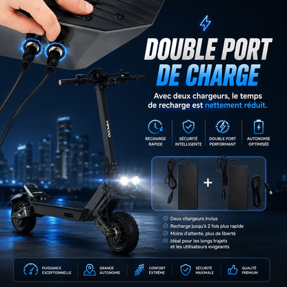StreetRide VS9 - Trottinette électrique 60V 26Ah double moteur