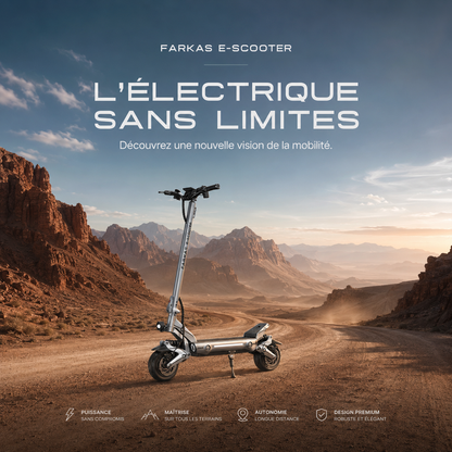 StreetRide F1 - Trottinette électrique pliable double moteur 20Ah