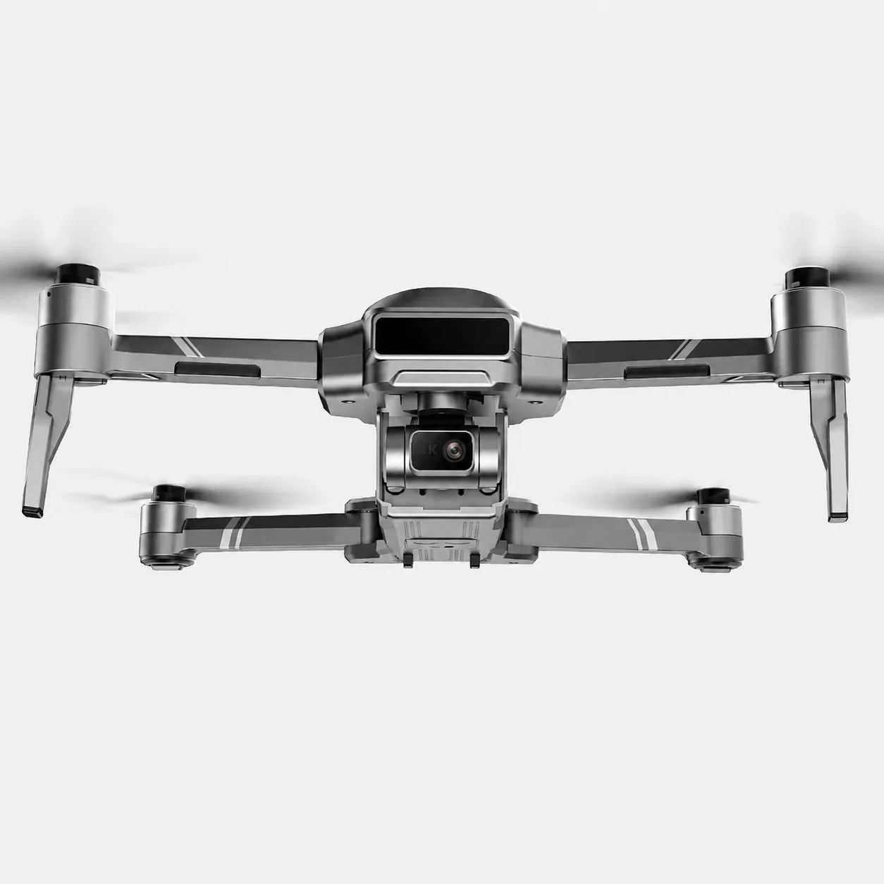 Drone F22 S3 PRO 4K GPS en vol, vue de face