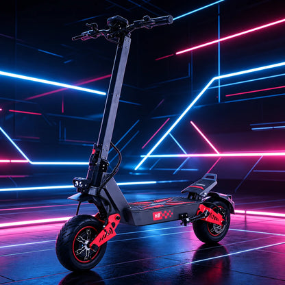 Trottinette électrique adulte pliable avec roues 11 pouces tout-terrain